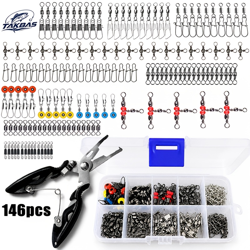 Fishing Pliers - 146pcs Fishing Terminal Tackle Kit with