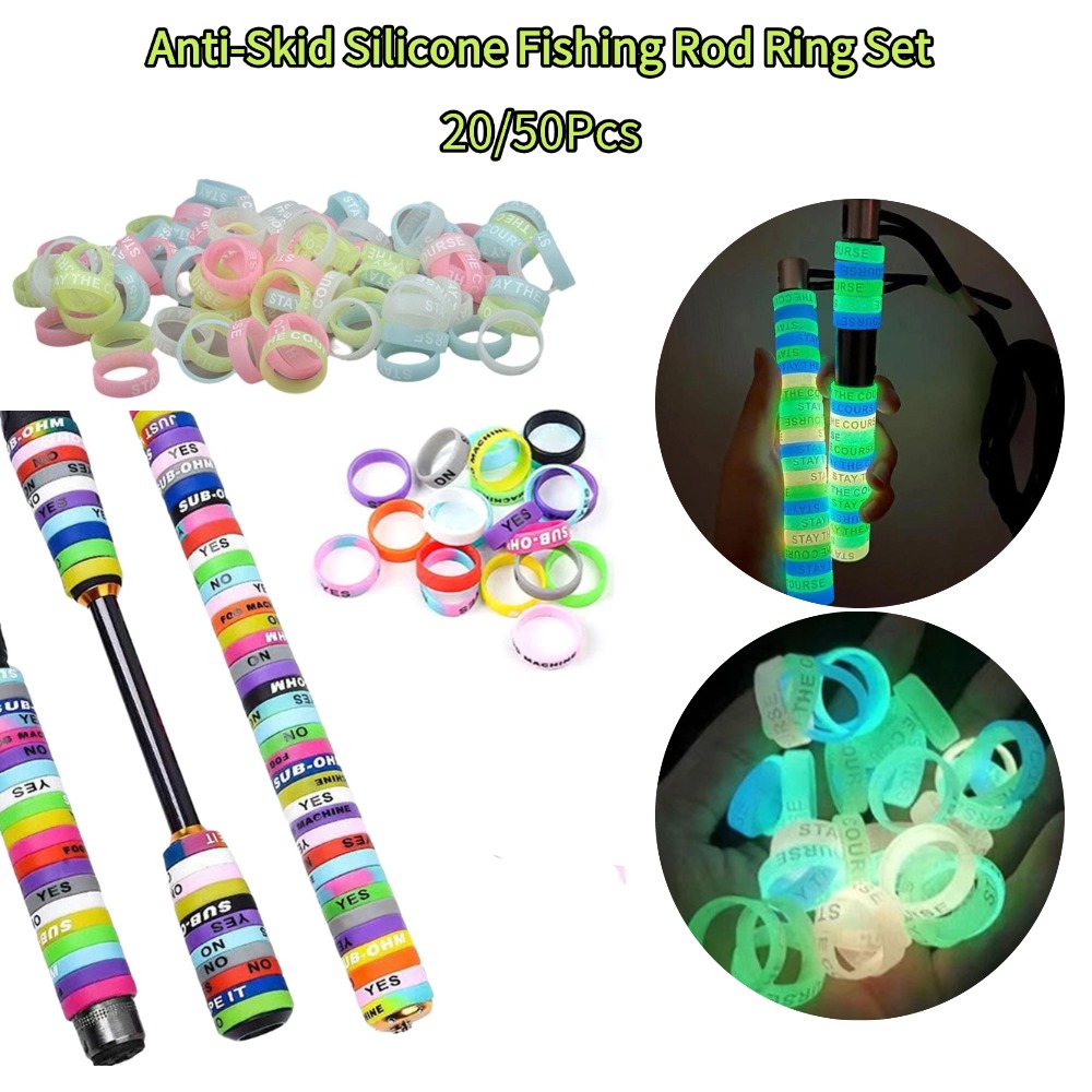 Fishing Equipment Parts - 20/50Pcs Anti-Skid Silicone Fishing Rod Handle