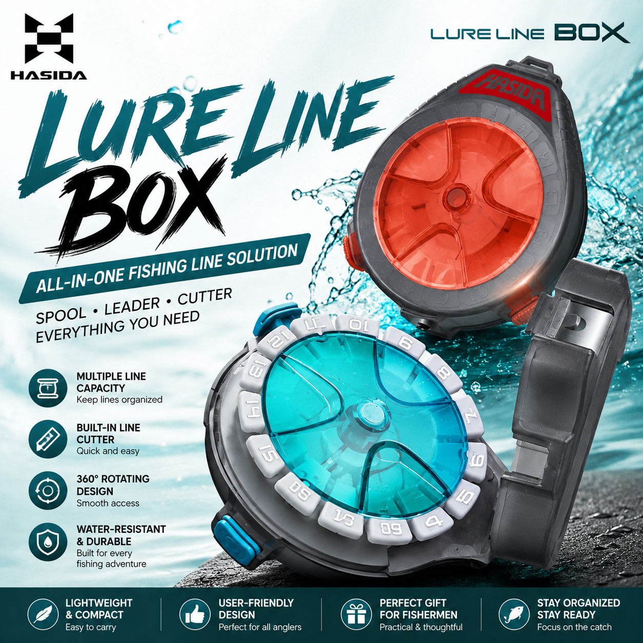 Fishing Equipment Parts - HASIDA Sub Line Box Fishing Tackle