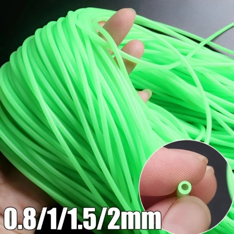 Fishing Equipment Parts - 0.8/1/1.2/1.5/2mm Luminous Fishing Hose Silicone Anti