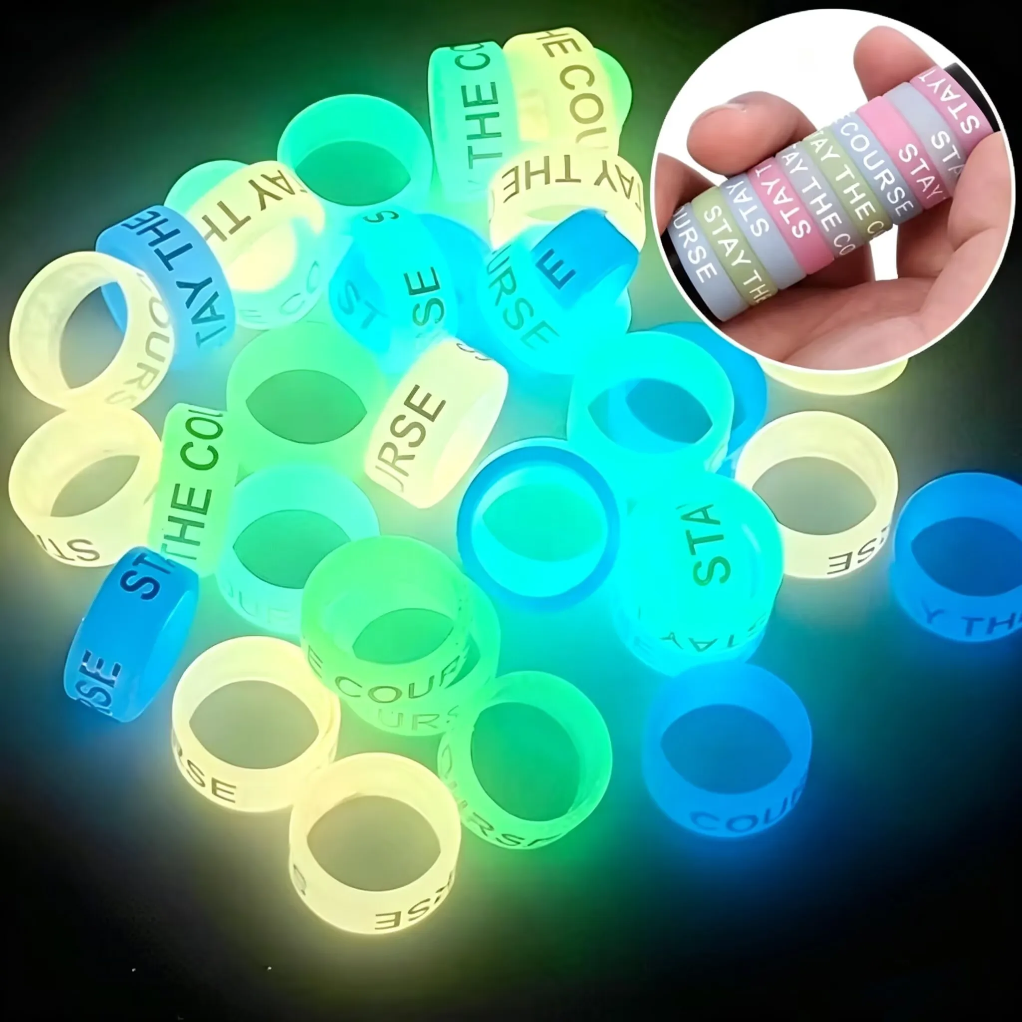 Fishing Equipment Parts - 20PCS Anti Slip Silicone Multi Circle