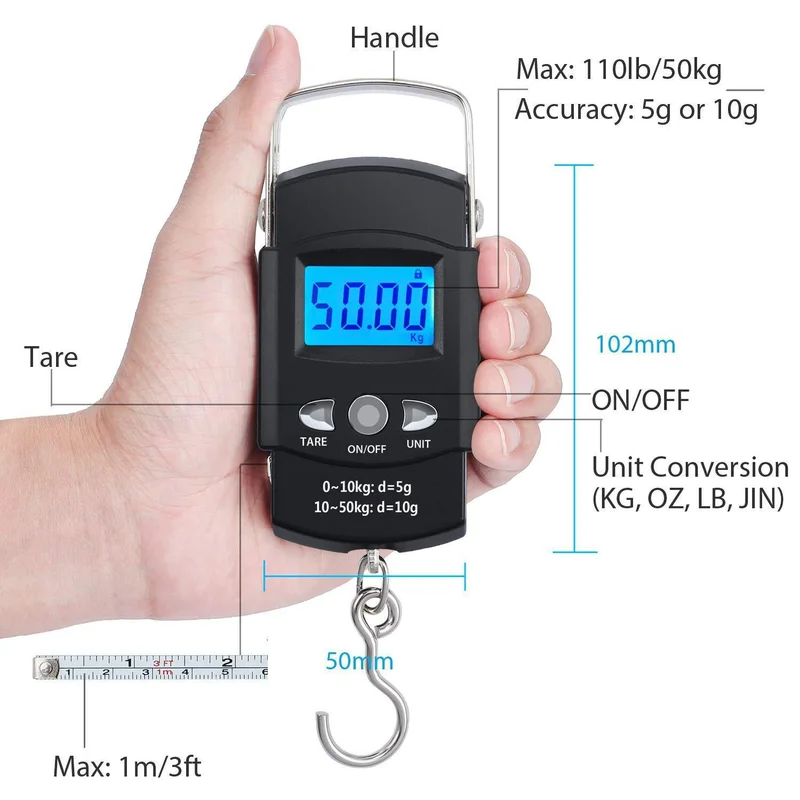 FLYSAND 110lb/50kg Electronic  - đánh giá và giá Fishing Equipment Parts