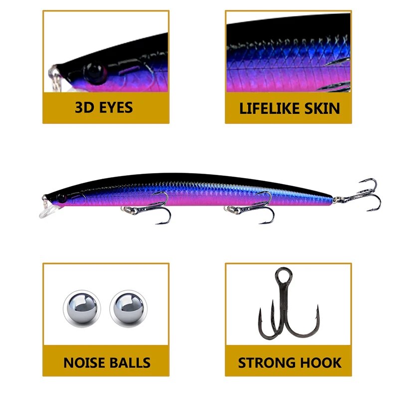 Minnow Fishing Lure Laser Hard - đánh giá và giá Fishing Equipment Bait