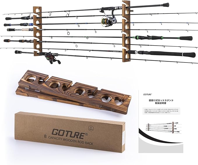 Goture Wood Fishing Rod Holder - đánh giá và giá Fishing Equipment Holder