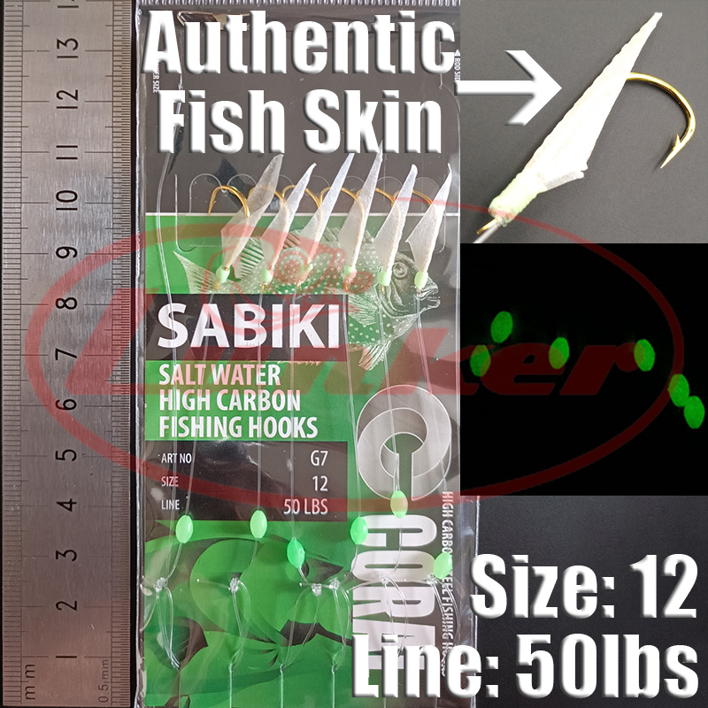 Lunker sabiki rig hooks lumino - đánh giá và giá Fishing Equipment Parts